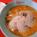 くるまやラーメン - 味噌チャーシューメン＆サービスライス
