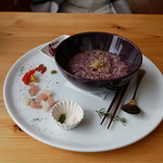 えほんとカフェ - ハーブとピクルスと五穀がゆ