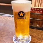 鯱市 - 「生ビール」(460円)。
