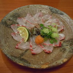 とんがらし - 鯛のうす造り