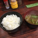 にんにく村 - にんにく村　ご飯・味噌汁