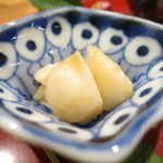 日本料理 太月 - 百合根の梅肉和え