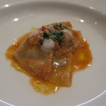 オステリア・オリエーラ - 29年12月　香箱ガニのラビオリ