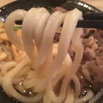 美の庵 - 肉きざみうどん  麺リフト