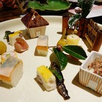 びわこ緑水亭 - 山里を現した前菜たち