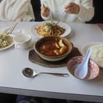 にぐるまやダイニング - 土鍋ハンバーグ930円+セット630円