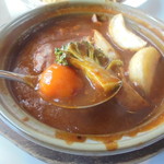 にぐるまやダイニング - 土鍋ハンバーグ930円+セット630円