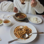 にぐるまやダイニング - 土鍋ハンバーグ930円+セット630円