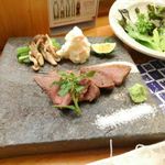 寿司 築地日本海 - Ａ５牛ステーキ