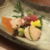 神楽坂 夢二 - 神楽坂 創彩割烹 清水(東京都新宿区神楽坂)神楽〜KAGURA〜 6,800円・造り