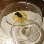 ル スプートニク - (2017年12月　訪問)セロリのムースと根セロリのジュレ。セロリの良い香りだけが詰まったムースでした。