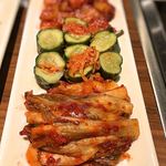 焼肉 ジャンボ - 2017年（平成29年）12月 キムチ盛り合わせ