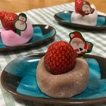 口福堂 - 生チョコいちご大福 ♪  クリスマス バージョン (＊´v`＊)