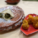 日本橋蛎殻町 すぎた - 牡蠣味噌漬けとエゾバフンウニ味噌漬け