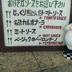 Kafe Tosuka - パスタメニュー