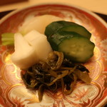 季節料理　なかしま - 漬物