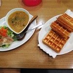 アイカフェ - こだわりスープカレーセット１，０５０円（税込）