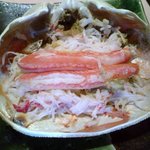 牛のいしざき - カニ身の甲羅焼き