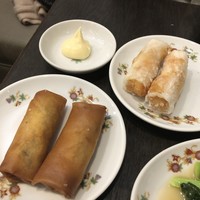 菜香新館 - 春巻き&海老のウエハース巻揚げ