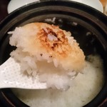 じどりや 穏座 - お食事 炊き立て御飯　美味しそうなオコゲ