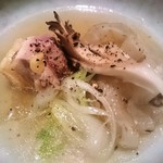 じどりや 穏座 - 淡海地鶏の鶏しゃぶ鍋　鶏もも肉と野菜　　