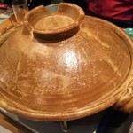 じどりや 穏座 - 淡海地鶏の鶏しゃぶ鍋　土鍋