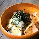 h Ikino Shima - 壱岐豆腐と大根サラダ