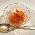 レストラン シェ・オカ - 柿と紅茶のグラニテ