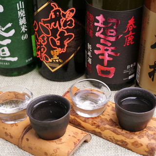 A marriage of "delicious local sake" carefully selected from all over the country and fish.