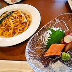 レストランイペア - ボローニャスパゲティ+刺身