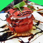 UOKIN PICCOLO - 水牛のモッツァレラチーズ　と　丸ごとトマト　の　カプレーゼ　４８０円