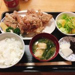 雛どり - 唐揚げ定食 @900円