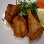 岡室酒店直売所 - 初対面の方にお裾分け頂いた、フグの天ぷら。
      元気になりました！