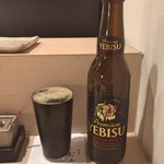 焼鳥 おみ乃 - ヱビス黒ビール小瓶