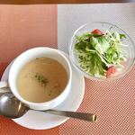 葛城Gardenカフェ - スープとサラダ