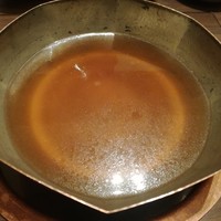 しゃぶしゃぶKINTAN 表参道店 - 2017年11月：A５仙台牛＆プラチナポークコース(\8500)…牛だし