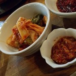 キムチとチャンジャです。