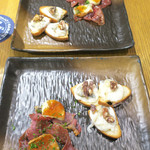 AU GAMIN DE TOKIO table - 焼き生ハムとタルティーヌ