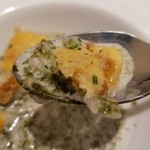 ヴァン・ド・レーヴ - 焼きウニのリゾットと海苔のクリームソース