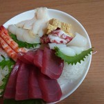 山奈食堂 - 刺身盛り合わせ