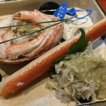 くろぎ - せいこ蟹（卵・身）、オスは身を蟹味噌と合わせて