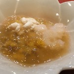 くろぎ - 雲子 白海老 ウニ　鯛の出汁ジュレ
