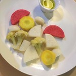 ピアチェーレ - 【’17.12】ピクルスはエクストラバージンオリーブオイル添え♪