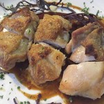 ピアチェーレ - 【’17.12】奥の都どりもも肉のソテー（970円）奥の都どりって低コレステロールらしい。