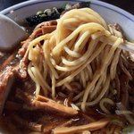 丸長中華そば店 - 竹の子ラーメン 麺リフト