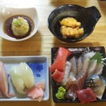 海さくら - １２月２３日の日替り、特注！ 刺身盛りが豪華。