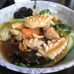 中国名菜 露天 - 海鮮と野菜のあんかけ焼きそば