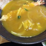 大にし - エビ天カレーうどん刻みネギ別添え