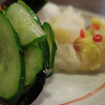 味ごよみ宮田 - 漬物盛り合わせ　ズームアップ