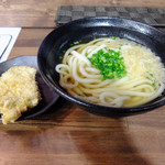 讃岐うどん蓮護 - かけうどん、かしわ天